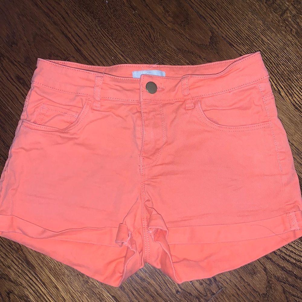 H&M Orange Denim Shorts